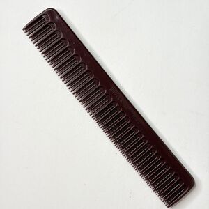 Tupperware Comb 1541-8 Vintage Dark Brown / Red 7"
